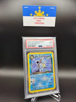 2000 POKEMON ROCKET 1ST EDITION #20 DARK BLASTOISE PSA 9 - Image 1