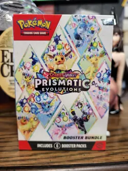 Pokemon Scarlet & Violet Prismatic Evolutions Unopened Booster Bundle - Image 1