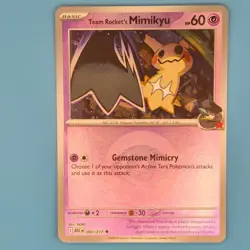 TEAM ROCKET'S MIMIKYU (ENERGY SYMBOL PATTERN) 097/217 ASC POKEMON RH NM/M - Image 1