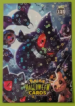 Pokemon 2025 DKV Collectoons Halloween Gengar Mimikyu 135 Circle Holo Peru - Image 1