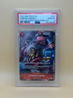 PSA 10 One Piece CS 2023 Event Pack Finalist General Franky - Image 1