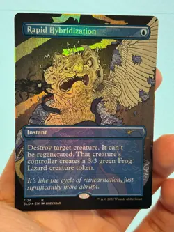 1X FOIL Rapid Hybridization BORDERLESS MINT MTG Magic SLD Secret Lair EDH CEDH - Image 1