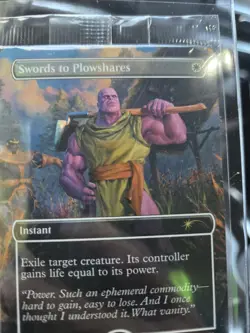 Magic the Gathering PSA Magazine Sealed #P0001 Swords to Plowshares Foil Thanos - Image 1