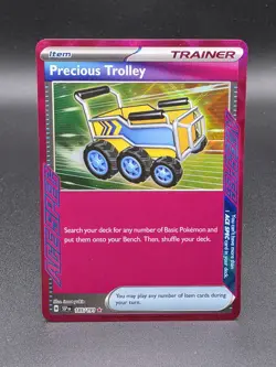 Precious Trolley 185/191 Sv08: Surging Sparks ACE SPEC Holo Pokemon Trainer - Image 1