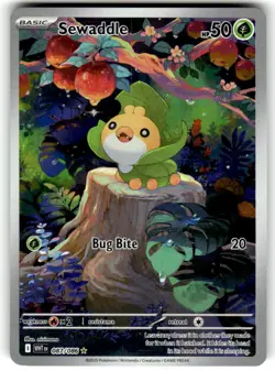 Pokemon TCG SV: White Flare #087/086 Sewaddle NM - Image 1