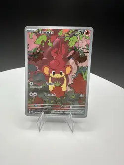 Pansear Pokemon White Flare 099/086 Illustration Rare Full Art SV NM - Image 1