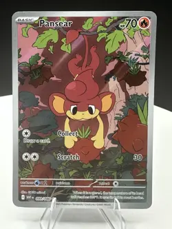 Pansear Pokemon White Flare 099/086 Illustration Rare Full Art SV NM - Image 3