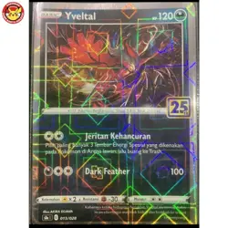 Yveltal S8a 013/028 Reverse Holo 25th Anniversary Pokemon TCG Indonesia - Image 1