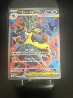 Pokemon Mega Lucario EX Ultra Rare Holo Me01: Mega Evolution 160/132 340 HP - Image 1