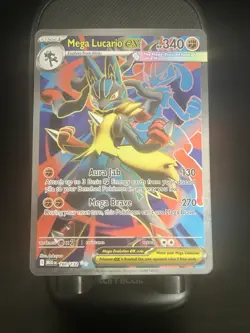 Pokemon Mega Lucario EX Ultra Rare Holo Me01: Mega Evolution 160/132 340 HP - Image 2