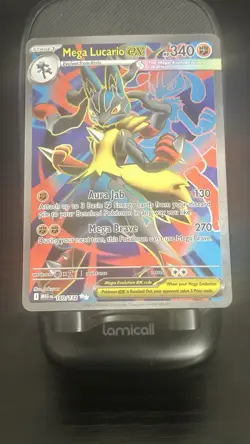 Pokemon Mega Lucario EX Ultra Rare Holo Me01: Mega Evolution 160/132 340 HP - Image 3