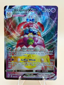 Alcremie VMAX 023/073 Holo VMAX Rare Champion's Path Pokemon Near Mint - Image 1