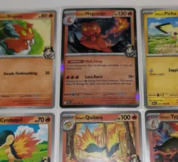 Ethan's Typhlosion Quilava Cyndaquil Pichu Lot Pokemon Destined Rivals Evo Line - Image 5