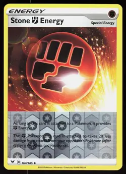 Stone Fighting Energy 164/185 Uncommon Vivid Voltage Pokemon Reverse Holo LP - Image 1