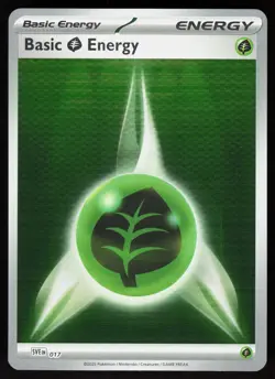 Basic Grass Energy 017 Scarlet & Violet Energies Pokemon Reverse Holo Near Mint - Image 1