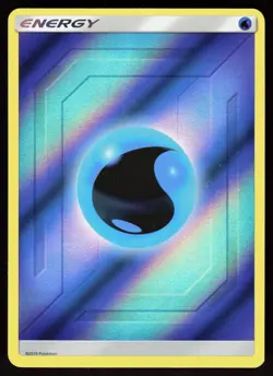 Water Energy (2019 Unnumbered) Common SM - Team Up Pokemon Reverse Holo LP - Image 1