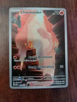 Pokemon Charmander 168/165 SV: Scarlet & Violet 151 IR Holo 70HP ENG - Image 1