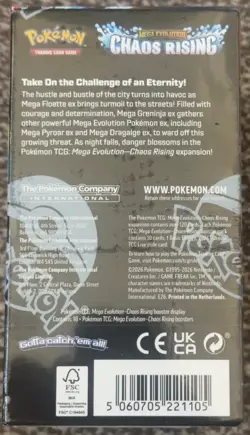 Pokemon TCG Chaos Rising Half Booster Box - 18 Packs Packs - Brand New & Sealed - Image 2