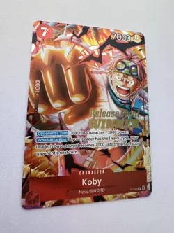 Koby P-092 - OP12 Pre Release Winner - One Piece TCG English !MINT/NM! - Image 2