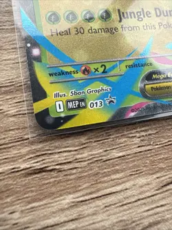Mega Venusaur Ex MEP 013 Pokemon Card, Lenticular Jumbo Holo Promo 3D & Sticker - Image 2
