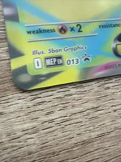 Mega Venusaur Ex MEP 013 Pokemon Card, Lenticular Jumbo Holo Promo 3D & Sticker - Image 5