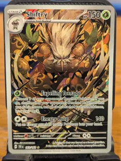 Pokemon TCG Temporal Forces Shiftry Illustration Rare Holo 163/162 - Image 1