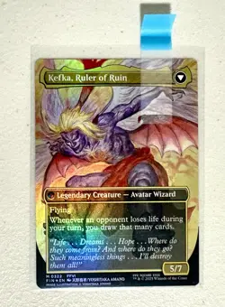MTG-Final Fantasy-Kefka, Court Mage (M 0322) (Borderless) Foil! - Image 3