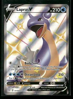 Lapras V Shining Fates: Shiny Vault #SV110/SV122 Pokemon Shiny Holo Rare - Image 1