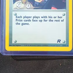 Pokemon Here Comes Team Rocket! 15/82 Team Rocket Holo Rare EN 2000 Trainer - Image 3