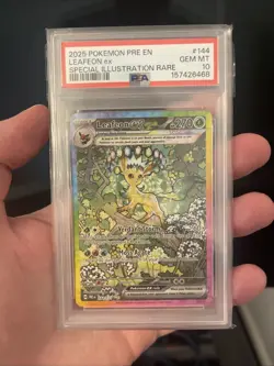 Pokemon TCG Leafeon EX Sir 144/131 Prismatic Evolutions Psa 10 - Image 1