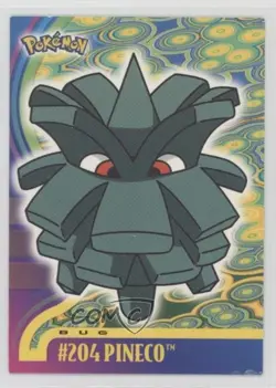Pineco Topps Pokemon TV Animation Edition Johto Series 1 #204 2001 - Image 1