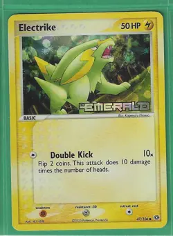 Pokemon Emerald "Electrike" 47/106 Holo X1 - Image 1