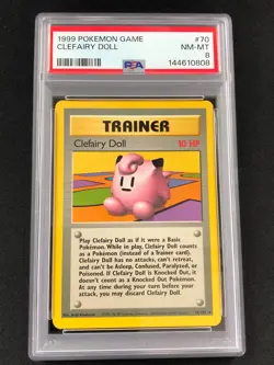 Pokemon 1999 Clefairy Doll 70/102 PSA 8 - Image 1