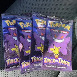 4x Pokemon Halloween Trick or Trade BOOster Packs 👻 - Image 1