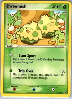 Shroomish 72/107 Non Holo Deoxys - Pokemon Card - NM - Image 1