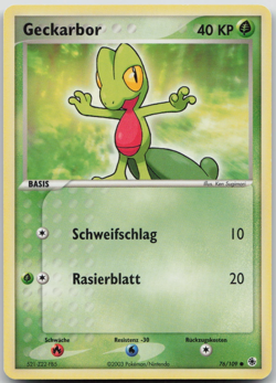 Geckarbor 76/109 - EX Ruby Sapphire - DE - EXC - Pokemon TCG Karte - Image 1