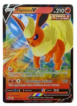 Flareon V - SWSH149 - SWSH Black Star Promo Holo Pokemon Card - NM - Image 1