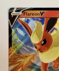 Flareon V - SWSH149 - SWSH Black Star Promo Holo Pokemon Card - NM - Image 3