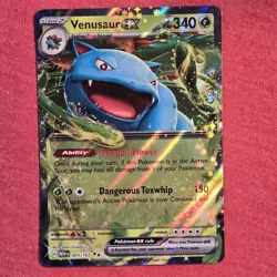 Pokemon 151 English: Venusaur ex 003/165 Holo Ultra Rare - NM - Image 1