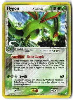 Flygon ⭐ 7/110 Holo Rare Holon Phantoms 2006 Pokemon NM - Image 1