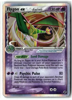 Flygon ex ⭐ 92/101 Holo Delta Species EX Rare Dragon Frontiers 2006 Pokemon LP - Image 1