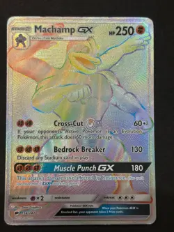 Machamp GX (Secret) 154/147 Secret Rare SM - Burning Shadows Pokemon Card - Image 1