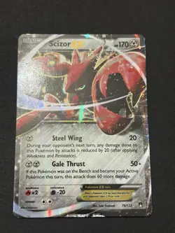 Scizor EX 76/122 Ultra Rare XY - BREAKpoint Pokemon Card - Image 3