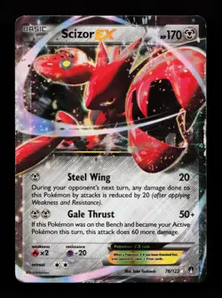 Scizor EX 76/122 Ultra Rare XY - BREAKpoint Pokemon Card - Image 1