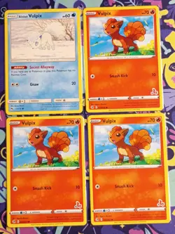Vulpix Ninetales Lot Of 18 Mixed Sets Pokemon - Image 3