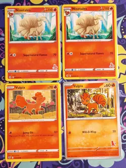 Vulpix Ninetales Lot Of 18 Mixed Sets Pokemon - Image 4