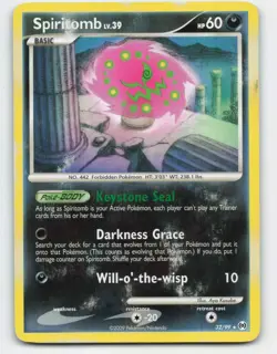 2009 Pokemon, Arceus, #32/99 Spiritomb, Rare (b) - Image 1