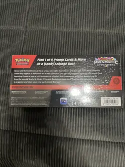 Pokemon TCG Scarlet & Violet Prismatic Evolutions Surprise Box SEALED in hand - Image 3