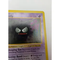 Gastly 50/102 Shadowless Base Set Pokemon Card Played (WOTC 1999) MP - Image 4