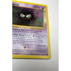 Gastly 50/102 Shadowless Base Set Pokemon Card Played (WOTC 1999) MP - Image 5